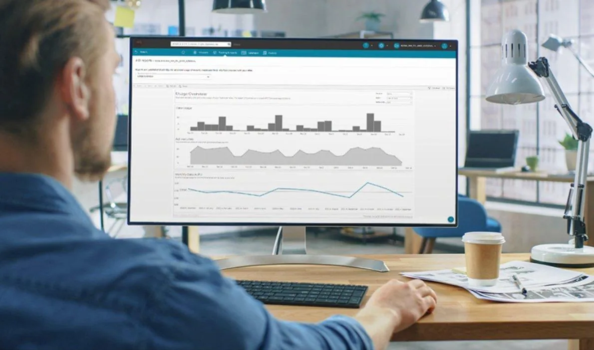 Interface PRISM  gestion de flotte SIM M2M sur grand écran